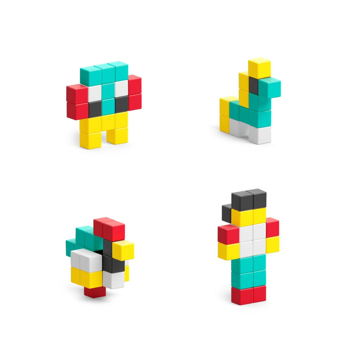 Creative Pixel Art Magnetic Blocks