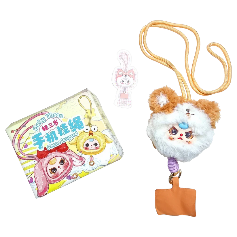 Cute Baby Three Phone Strap Front