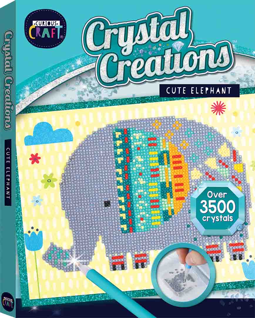 Cute Elephant crystal mosaic set