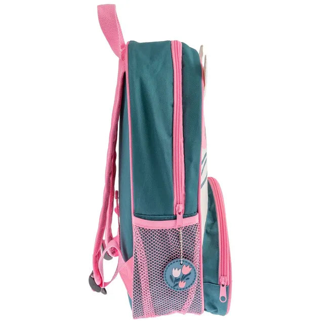 Cute Pink Cat Character Kids Backpack 14in