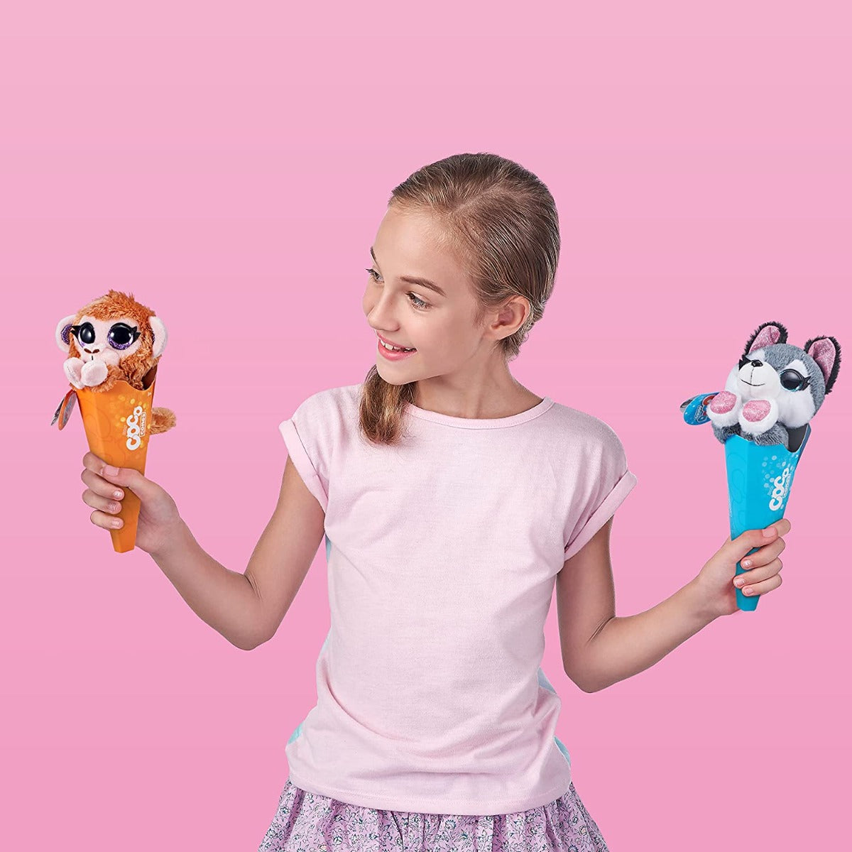 Cute surprise cone plush toy for children
