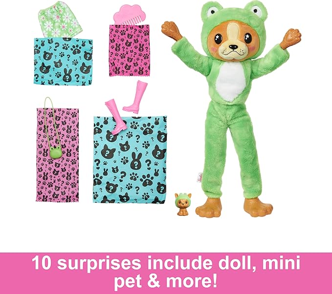 Cutie Reveal Barbie doll with animal costume