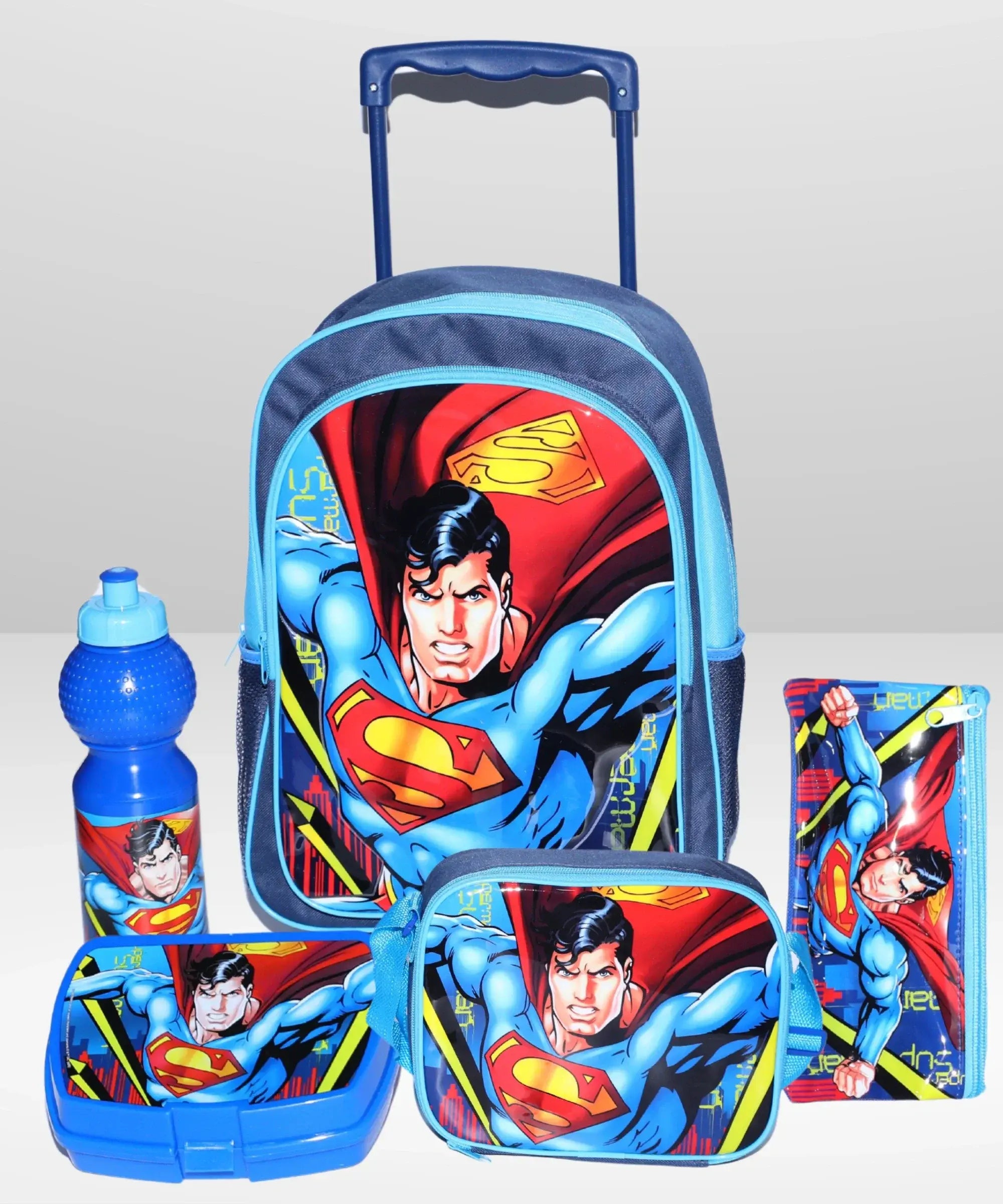 DC Superman 5 In 1 Value Pack Trolley Bag 16 Inch
