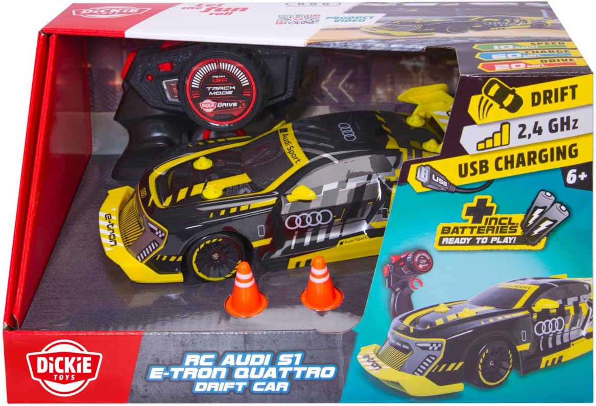 Dickie Toys Remote Control Audi S1 E-Tron Quattro Drift Car