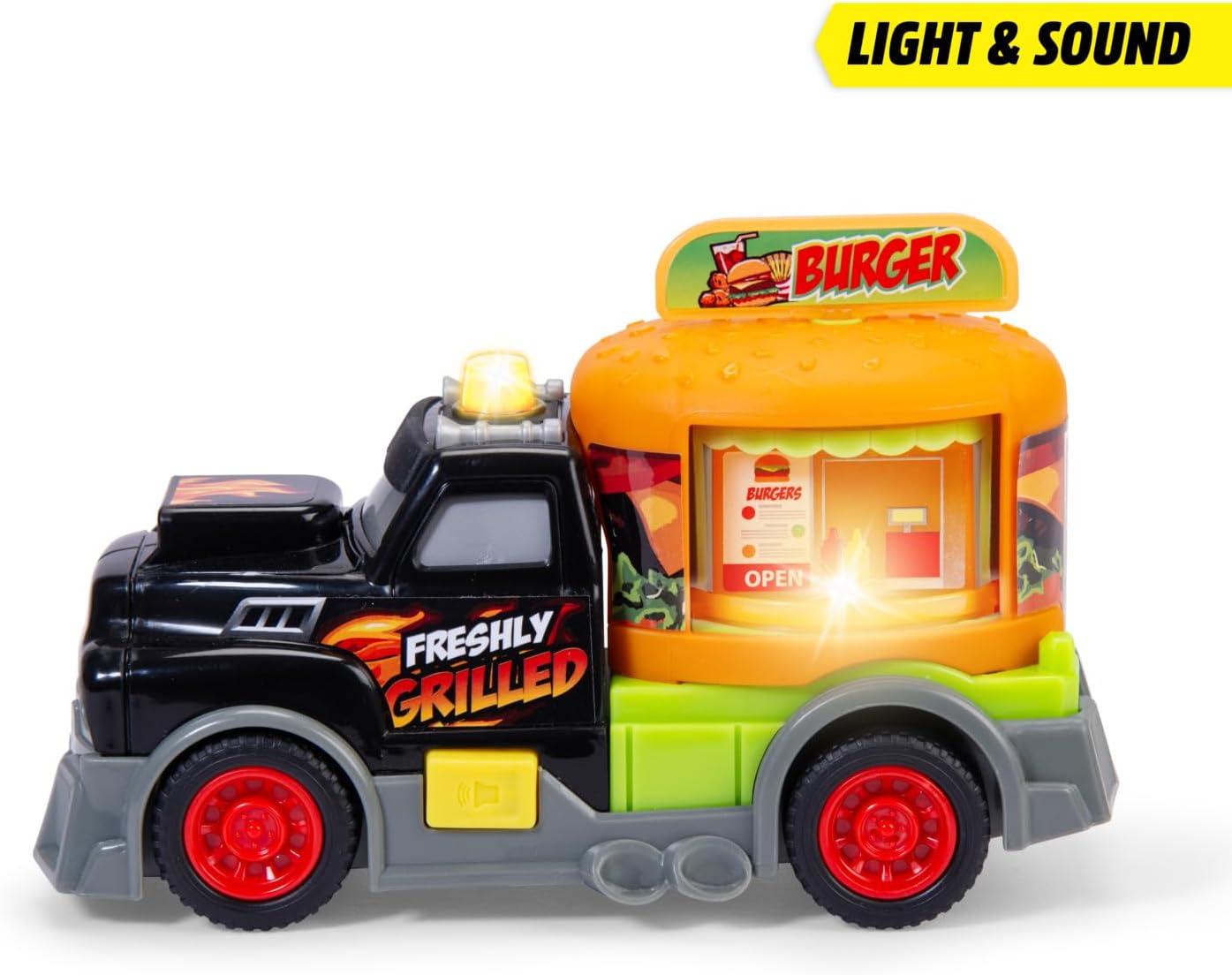 Dickie Toys Truck Burger Truck with Lights and Sound
