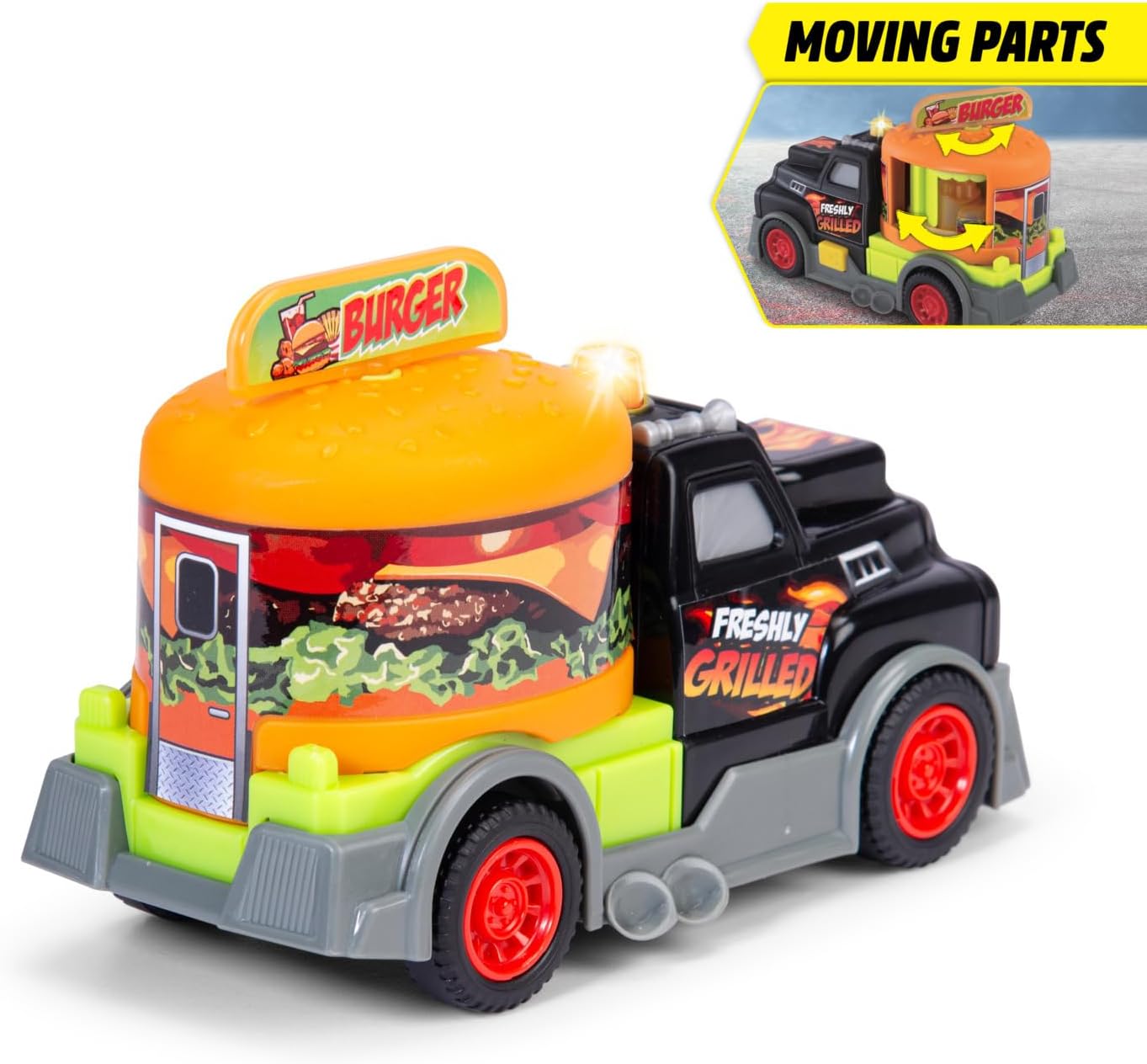 Dickie Toys Truck Burger Truck with Lights and Sound