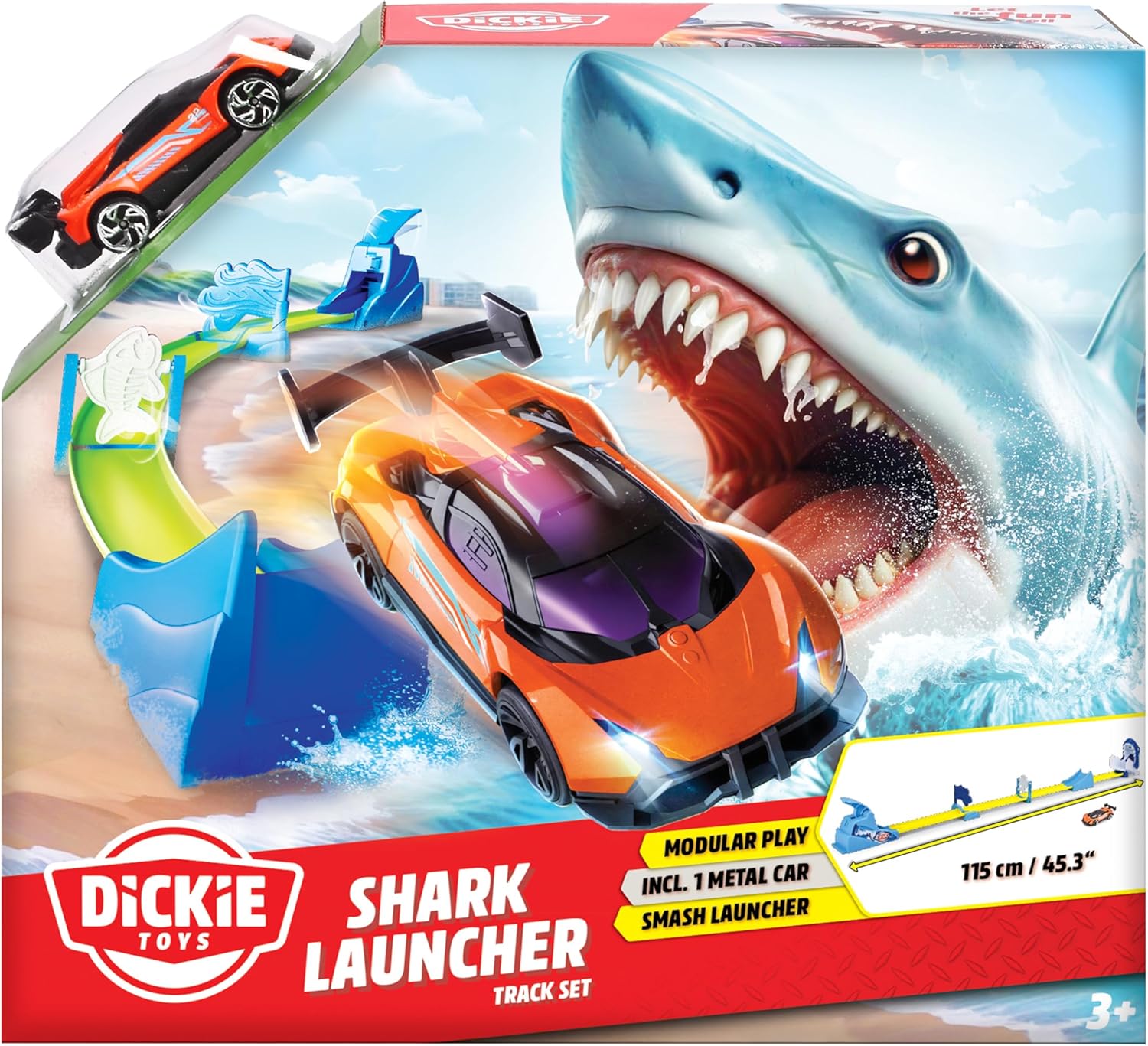 Dickie Toys Shark Launcher Track Set