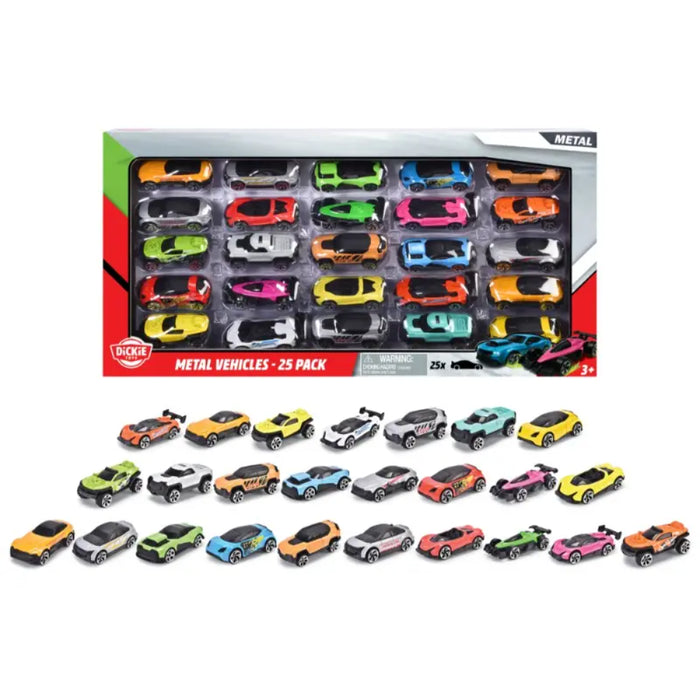 Dickie Die Cast Vehicles 25 Pack Assorted