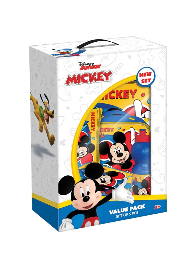 Disney Mickey 5 In 1 Value Pack Trolley Bag 16 Inch