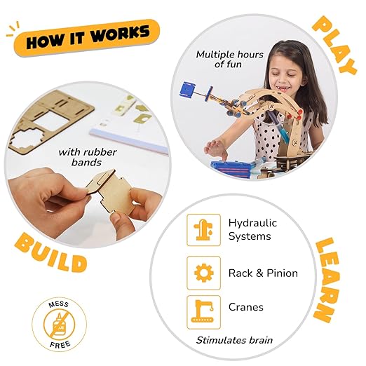 DIY Hydraulic Crane Science Toy