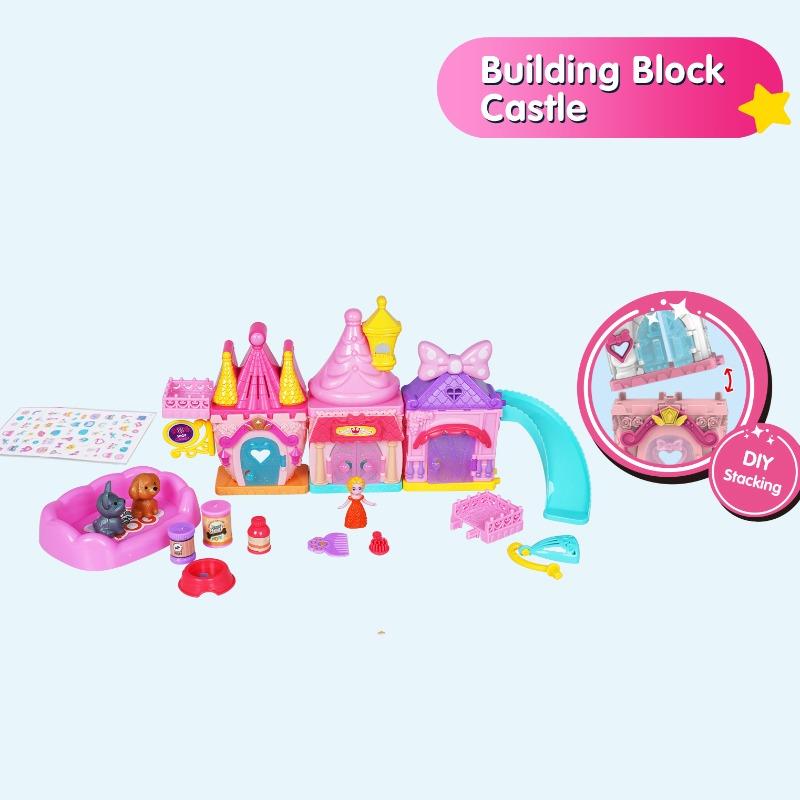DIY pink castle toy for kids