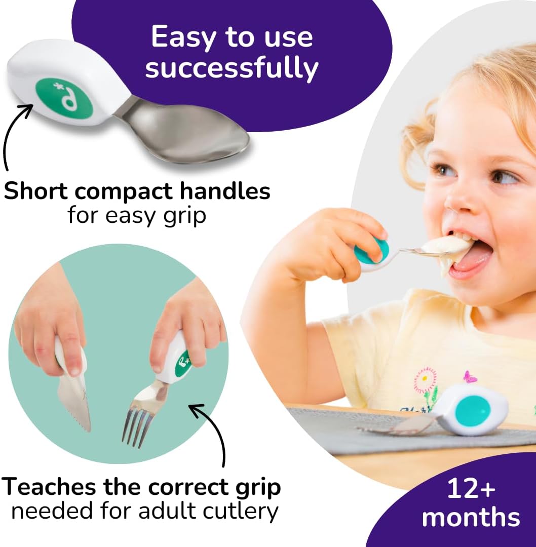 Doddl Toddler Cutlery Set 3Pcs - Fresh Green