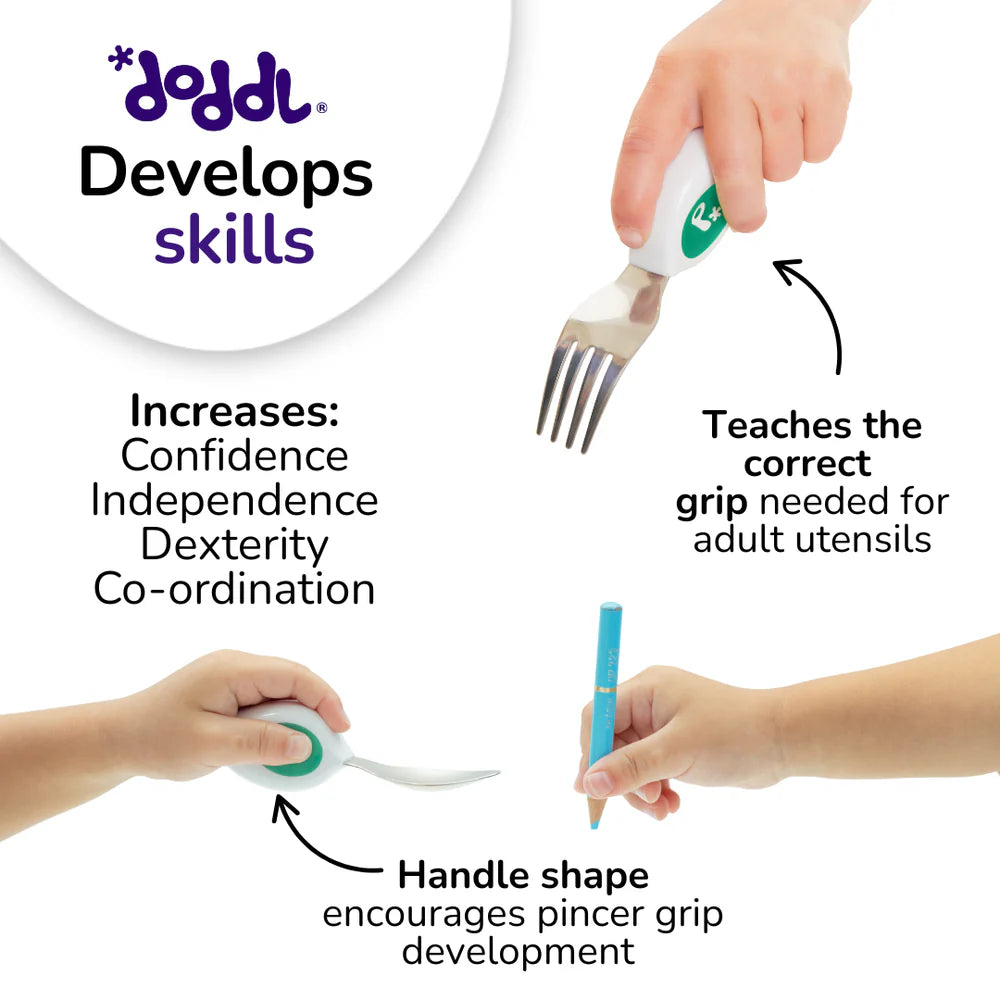 Doddl Toddler Cutlery Set 2Pcs - Fresh Green