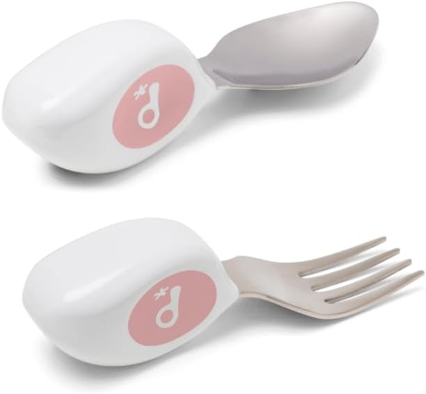 Doddl Toddler Cutlery Set 2Pcs - Dusky Rose