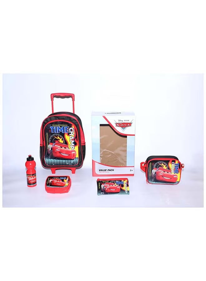 Disney Pixar Cars 5 In 1 Trolley Bag 16 Inch