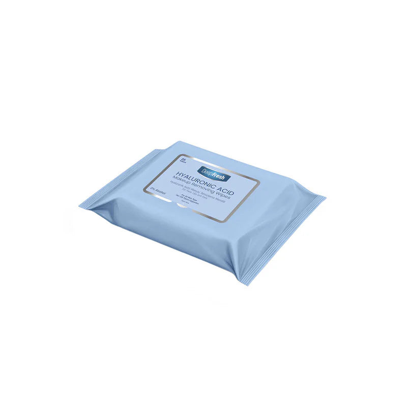 Deep Fresh 25 Sheets Biodegradable Hyaluronic Acid Make Up Removing Wipes Deep Fresh Yallatoys