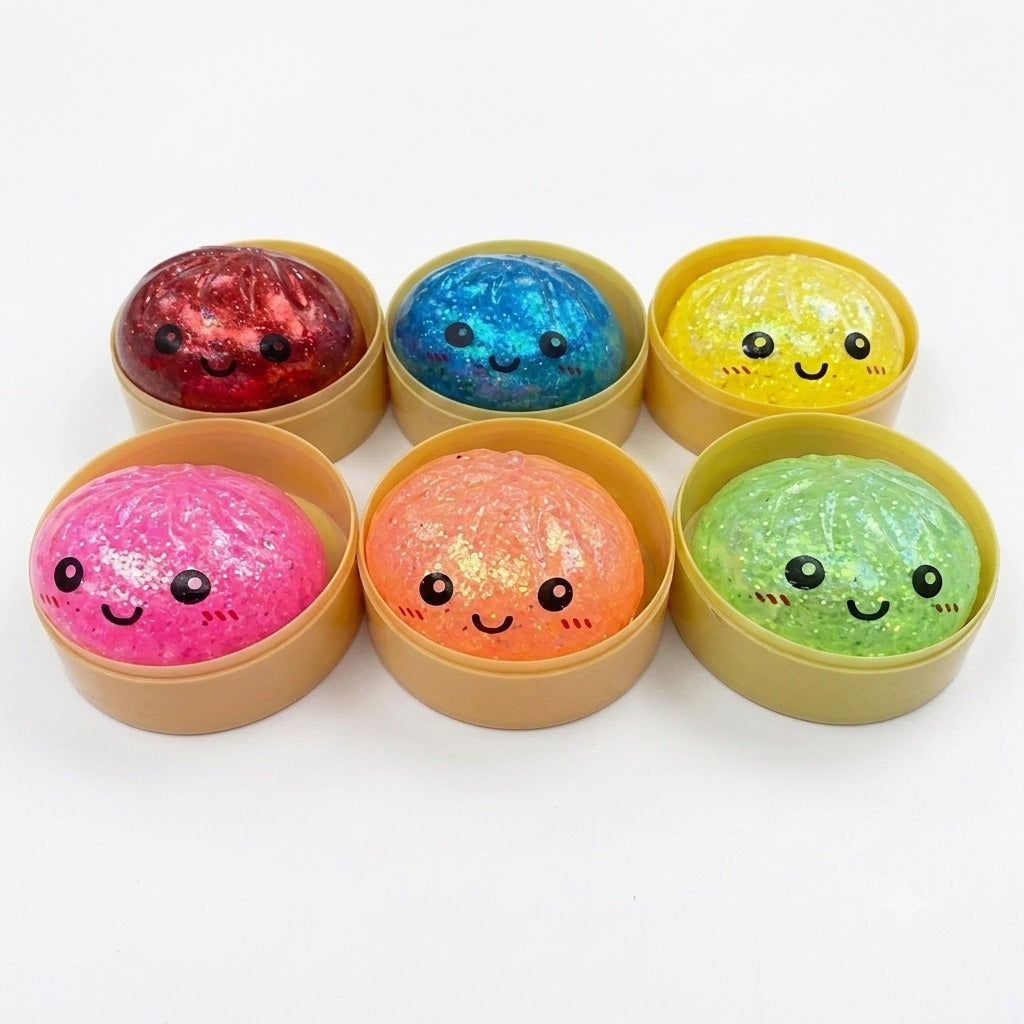 Buy Dumpling Squishy Series 1 Squeezy Bun 6 Color Assorted