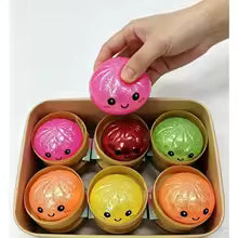 Dumpling Squishy Series 1 Squeezy Bun 6 Color Assorted