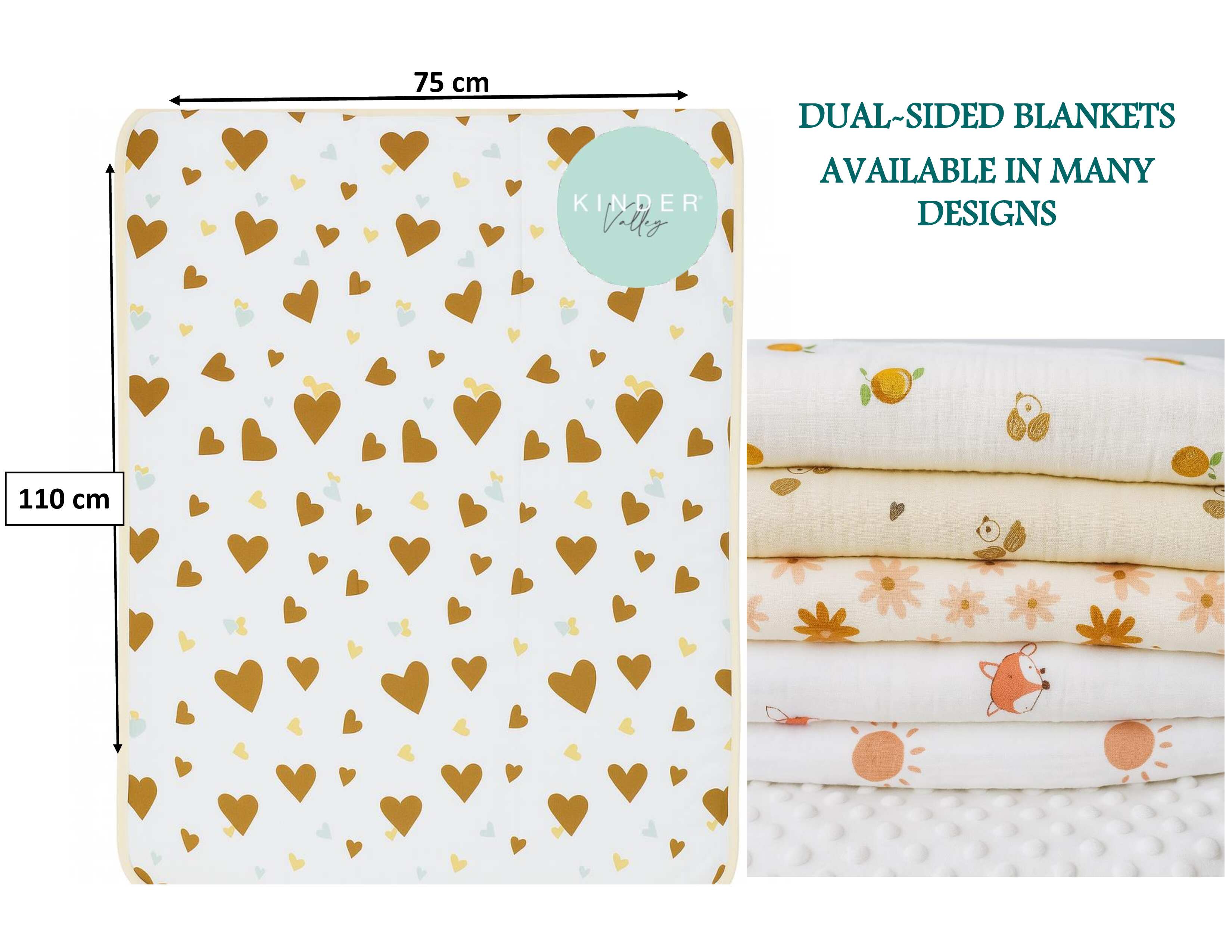 Kinder Valley Softspell Blossom Reversible Blanket Kinder Valley Yallatoys
