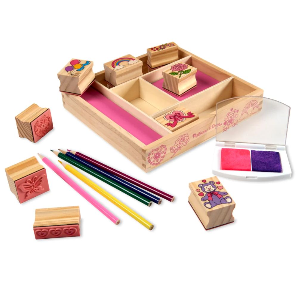 Decorative Friendship Wooden Stamp Box