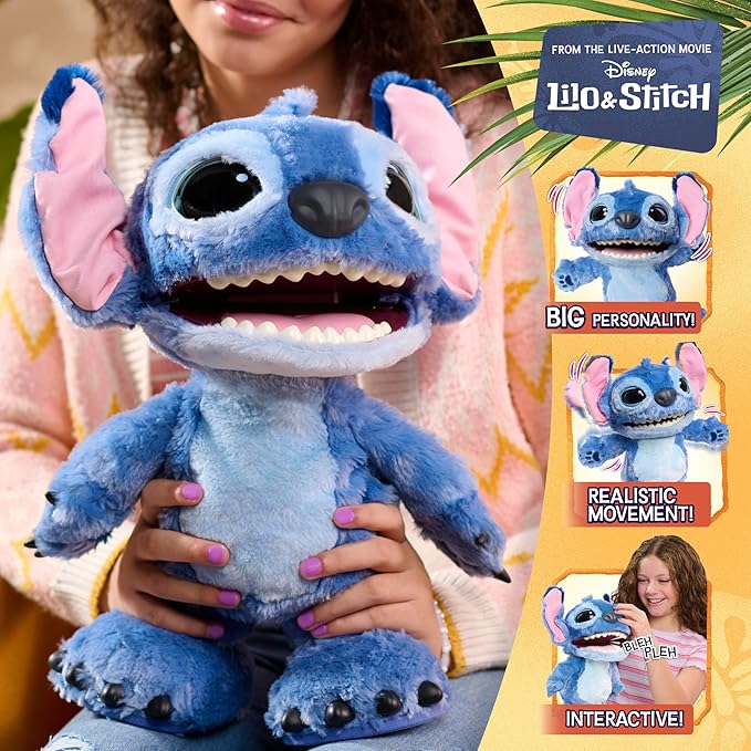 Detailed Interactive Stitch Plush Shot