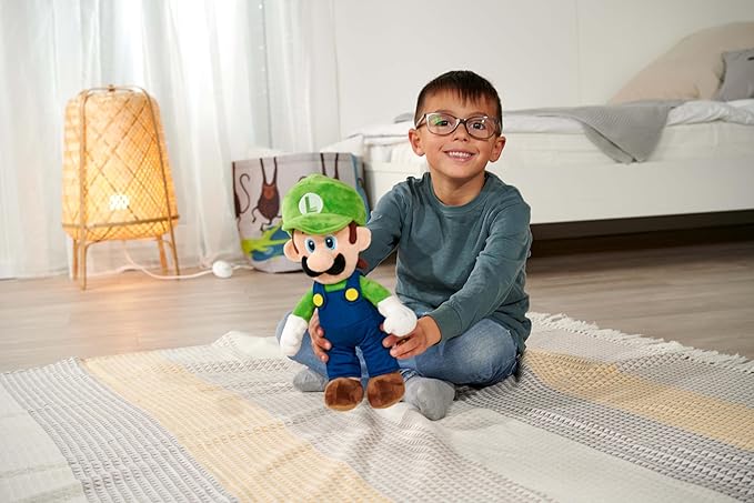Detailed Luigi Character Plush Shot