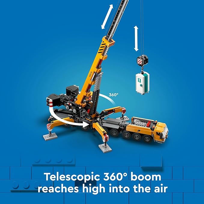 Detailed Mobile Construction Crane Model