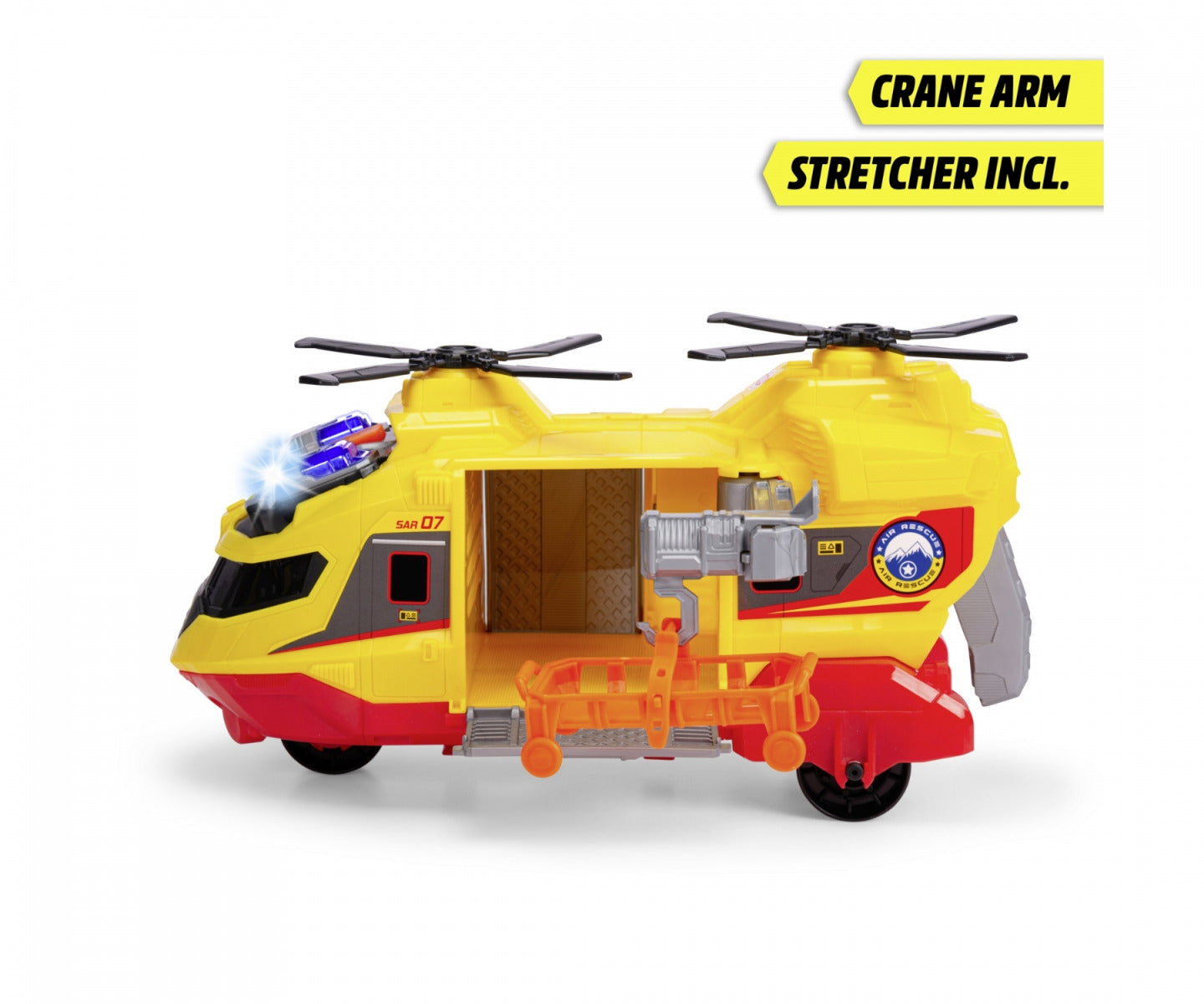 Dickie rescue helicopter crane arm