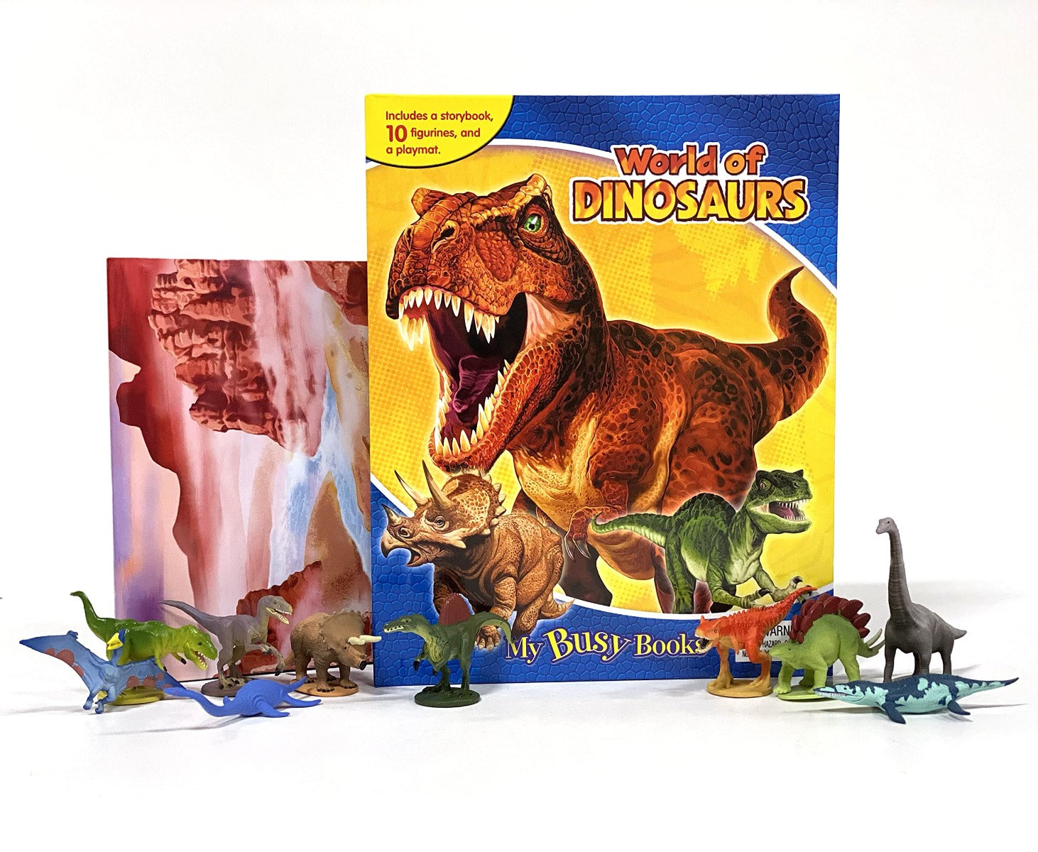 Dinosaurs activity book with 10 miniatures