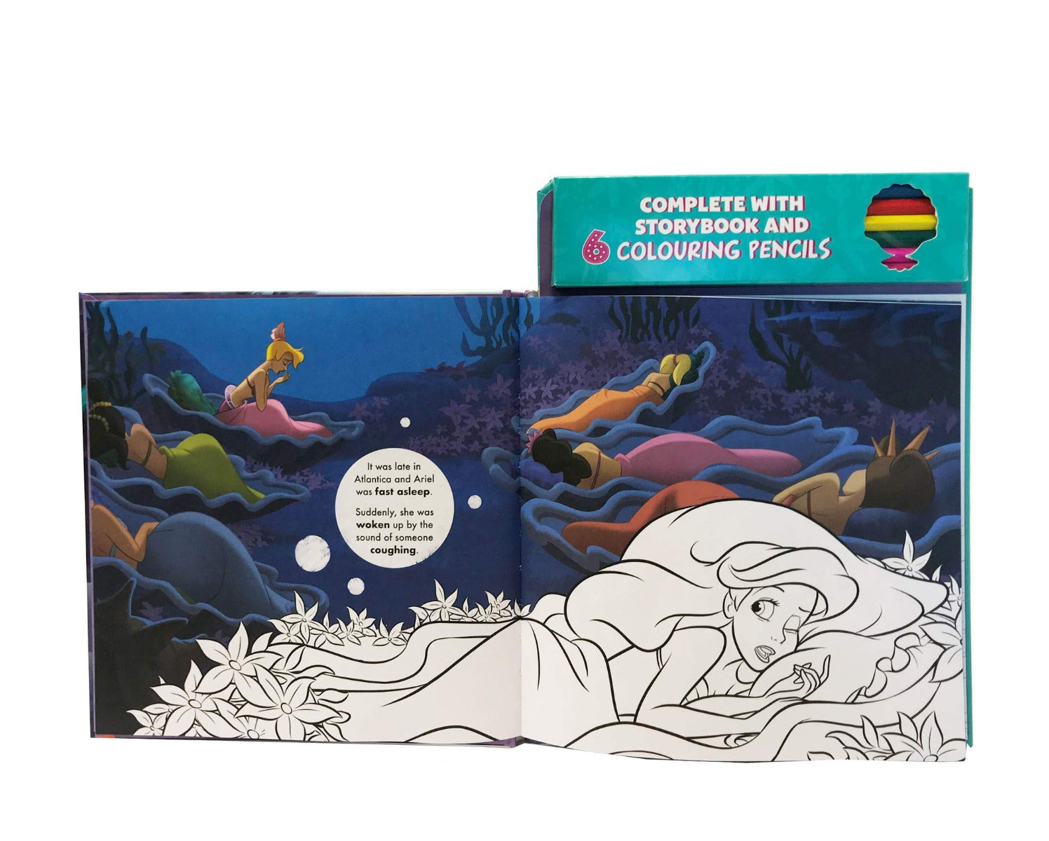 Disney Princess Ariel Read & Colour activity