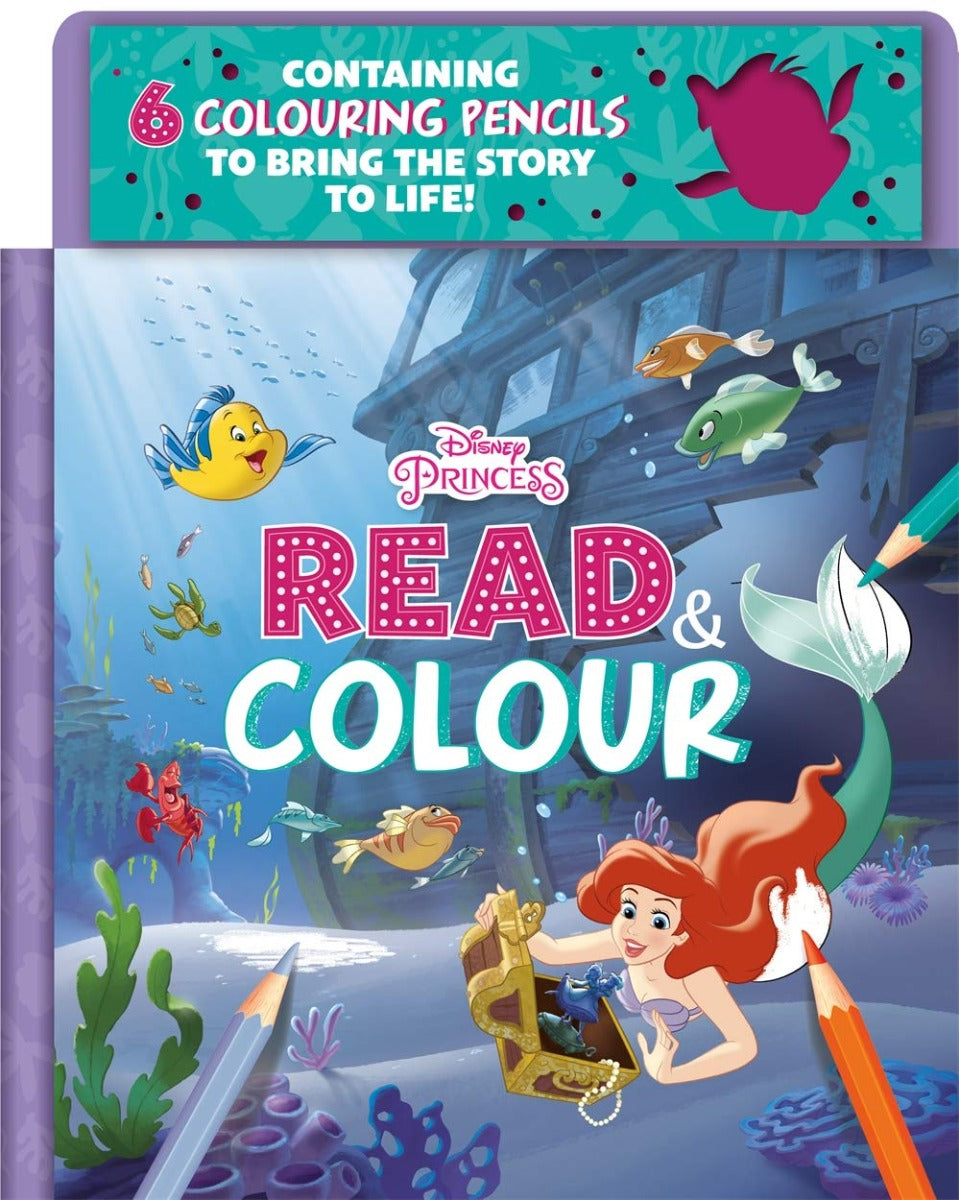 Disney Princess Ariel Read & Colour book