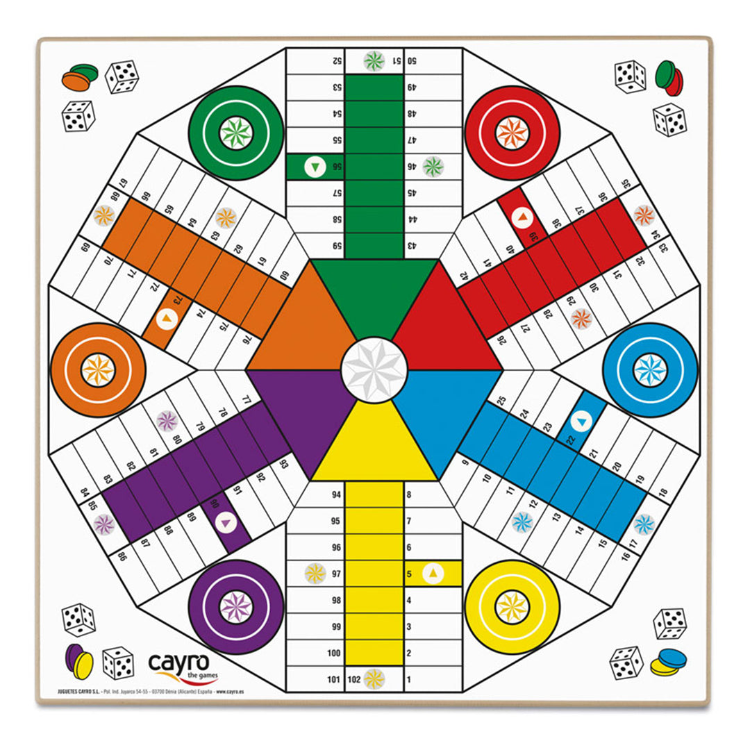Double Sided 4-6 Player Parcheesi