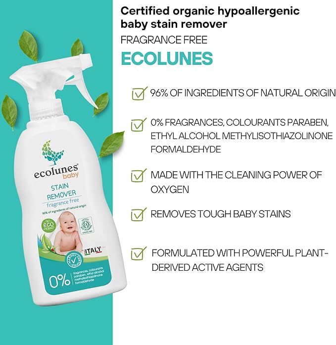 Ecolunes Fragrance Free Baby Stain Remover 300 ml Ecolunes Yallatoys