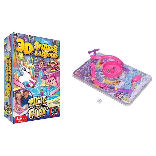 Epic Fun 3D Snakes and Ladders Play Game
