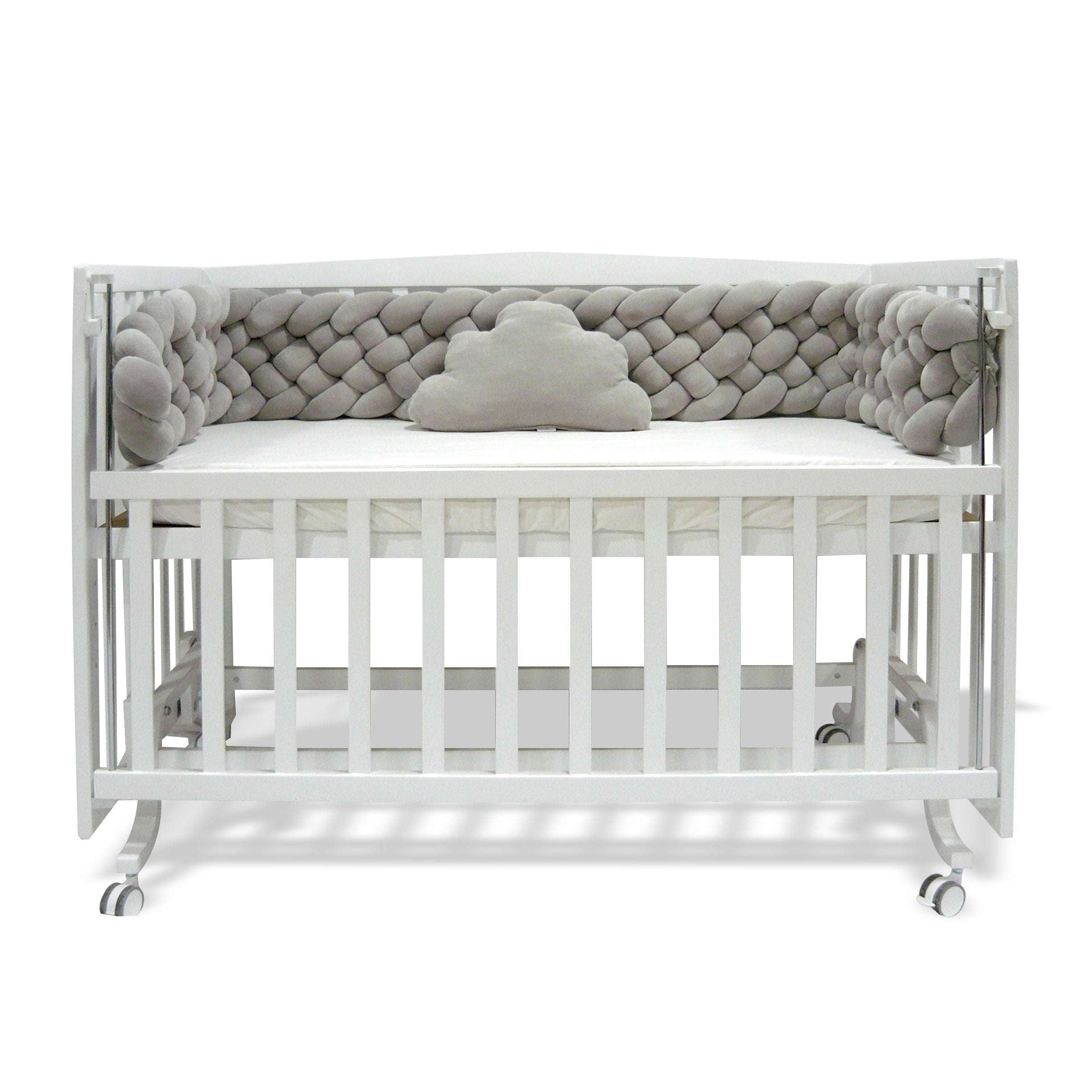 Elmalella Fluffy Braided Bedding Set Stone