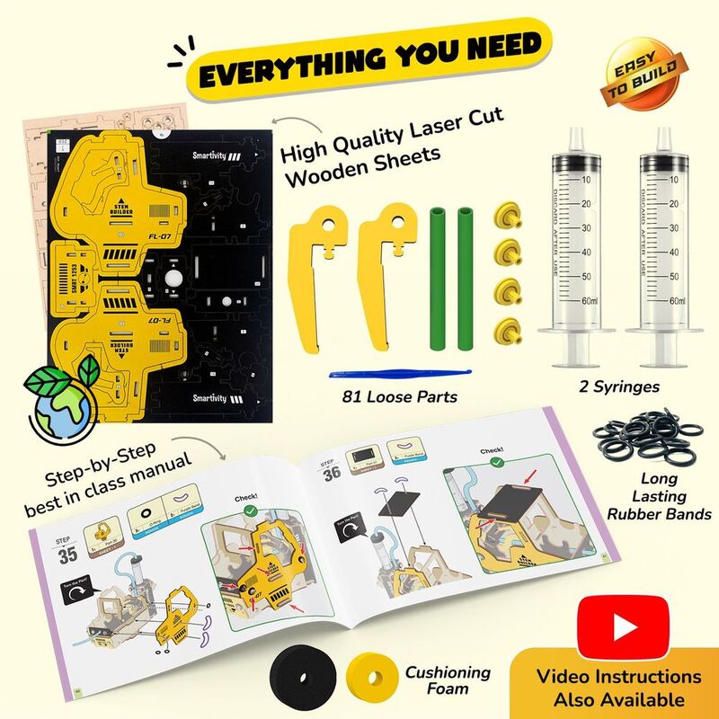Educational Hydraulic Forklift Model Kit