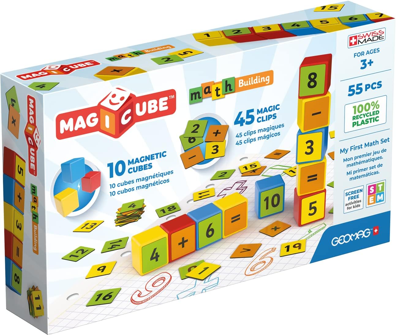 Educational Math Building Cubes Set