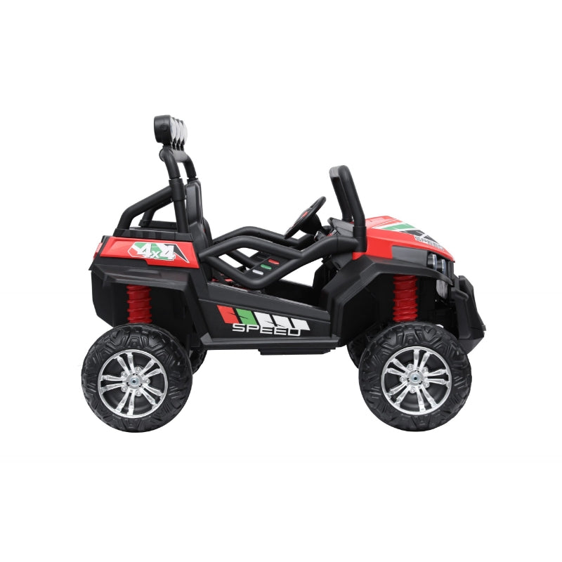 Electric outdoor ride on buggy vehicle