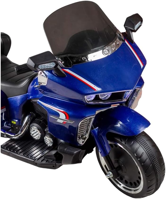 Electric powered two wheel ride on bike