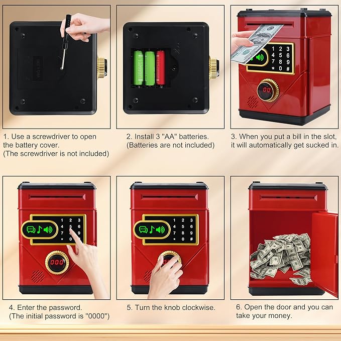 Electronic Password Digital Money Box