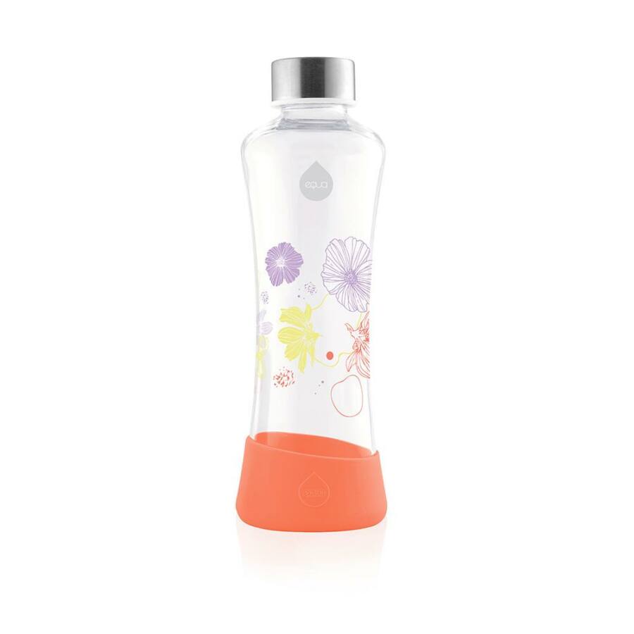 Equa Flowerhead Poppy 550ml Water Bottle