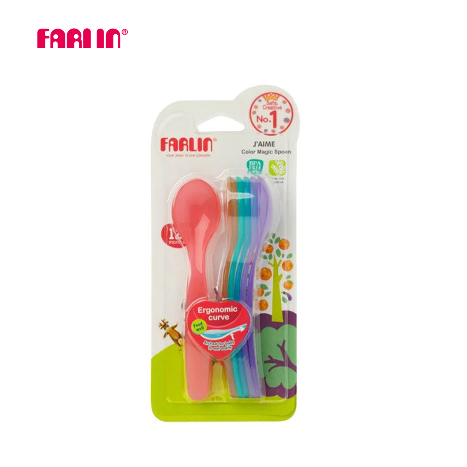 Farlin  Rainbow Spoon Set - Elder Farlin Yallatoys