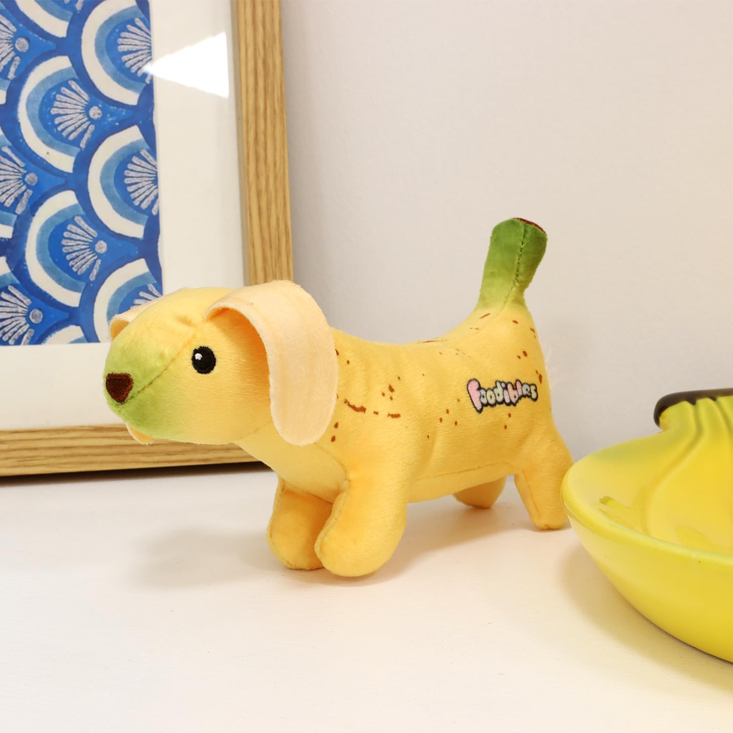 Foodibles Banana Dog Small Scented Soft Cuddly Plush Toy Foodibles Yallatoys