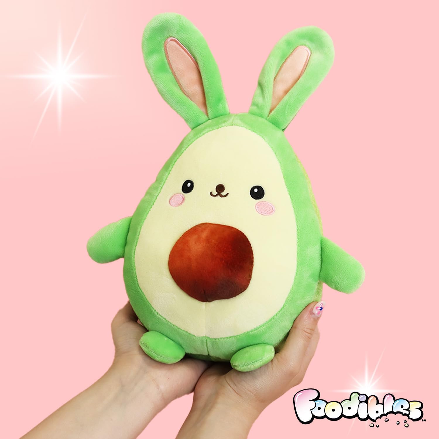 Foodibles Avocado Bunny Large Scented Soft Cuddly Plush Toy Foodibles Yallatoys