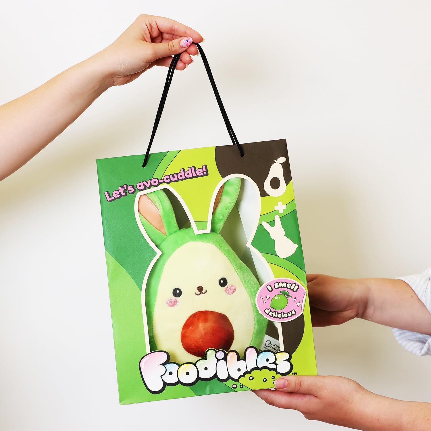 Foodibles Avocado Bunny Large Scented Soft Cuddly Plush Toy Foodibles Yallatoys