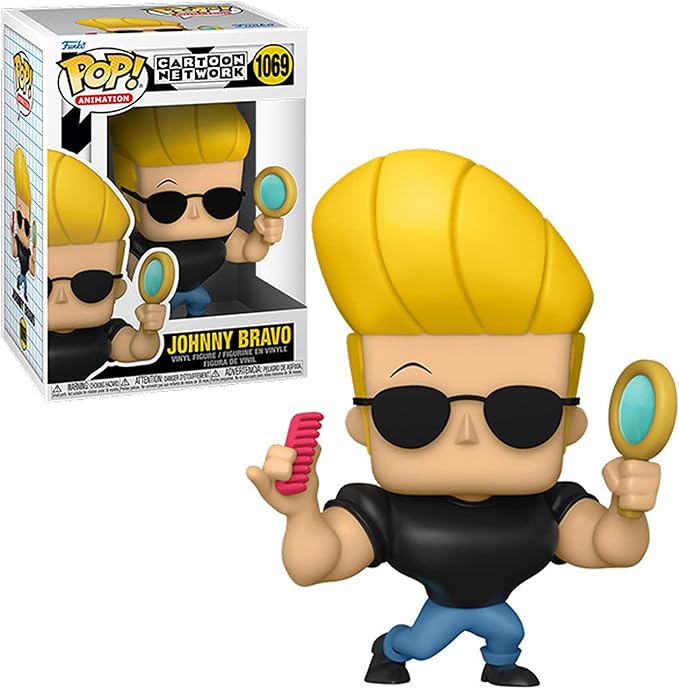 Funko Pop Animation-Johnny Bravo With Mirror and Comb
