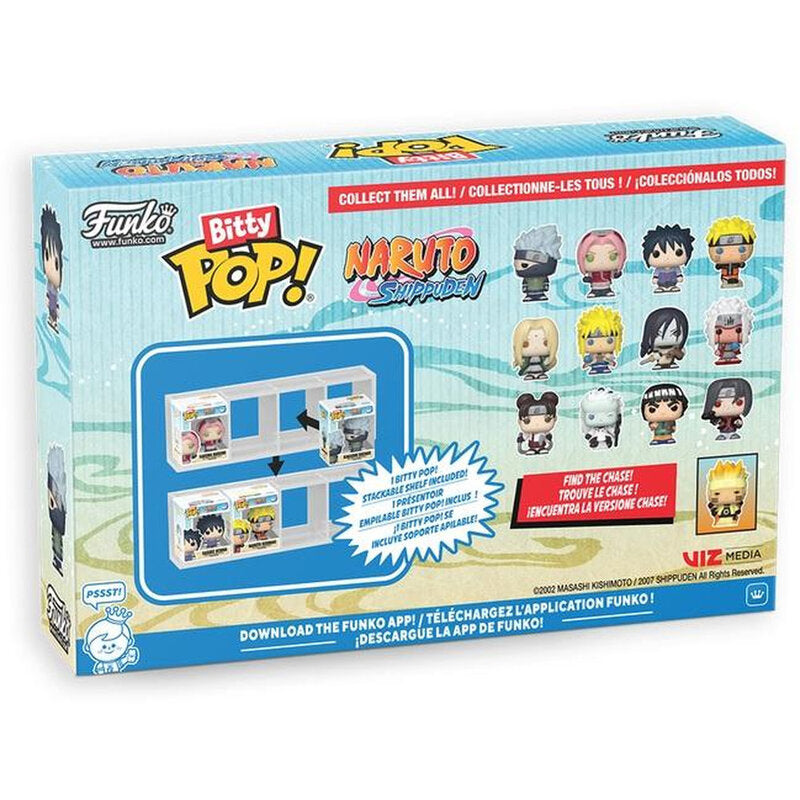 Funko Bitty Pop Animation-Naruto Shippuden Team 2 Pack of 4