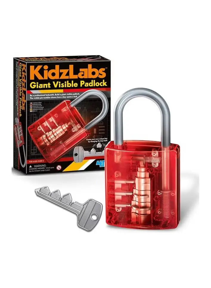 4M KidzLabs Giant Visible Padlock Kit 4M Yallatoys