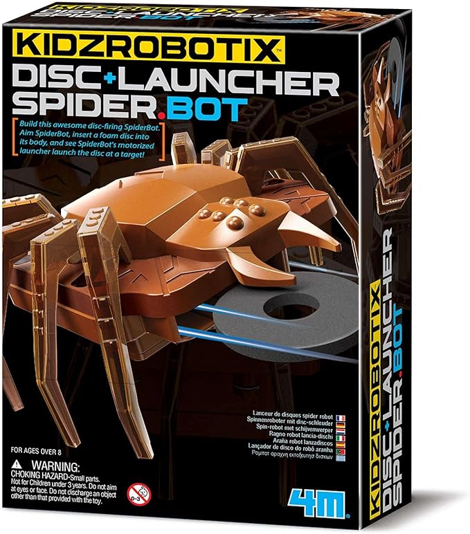 4M KidzRobotix Disc Launcher SpiderBot 4M Yallatoys