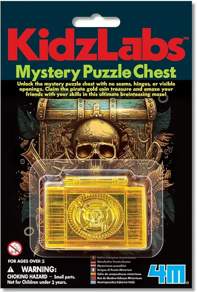 4M Kidzlabs Science Card Mystery Puzzle Chest 4M Yallatoys